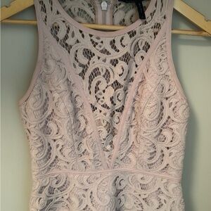 BCBGMAXAZRIA Gorgeous Lilac Lace Dress